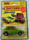 Vintage 1975 Matchbox Superfast Volkswagen Rabbit Golf #7 1:64 Diecast Car Mint