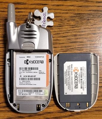 Kyocera Slider Sonic SE44 - Silver ( CDMA ) Super Rare Slider