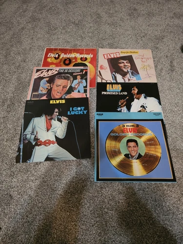 Vintage Elvis Presley Vinyl 12" 1950s 60s  Records Albums Lot Of 6 VG+/EX