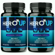 (2 Pack) Hero Up Pills for Men, HeroUp Supplement for Male Health Support