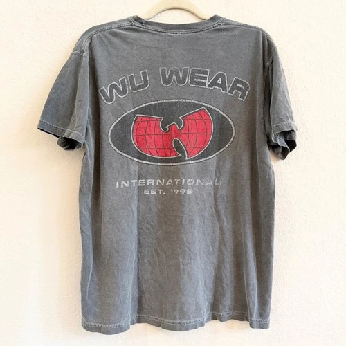 Wu Wear International Est Graphic T-Shirt Sz M 1990s vintage concert t-shirt, vintage, single stitch, B+ condition