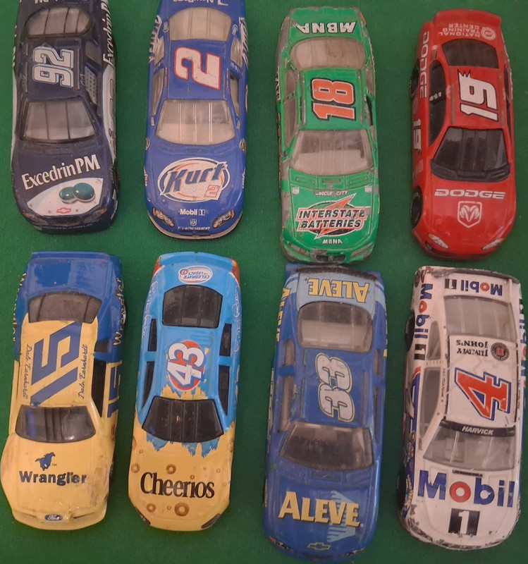 NASCAR Diecast Stock Car diecast 164 (rough shape )but still a few good ones 