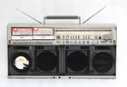 VINTAGE SHARP GF-777Z BOOMOBOX STEREO DOUBLE METAL MONSTER RADIO TAPE RECORDER