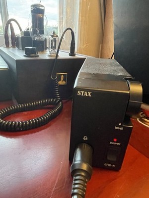 STAX earspeakers on a tube amp? Yes. SRD-X portable works w/your headphone amp.