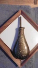 Antique U.S. Military Peace Powder Flask Civil War Era Embossed Eagle & Flags