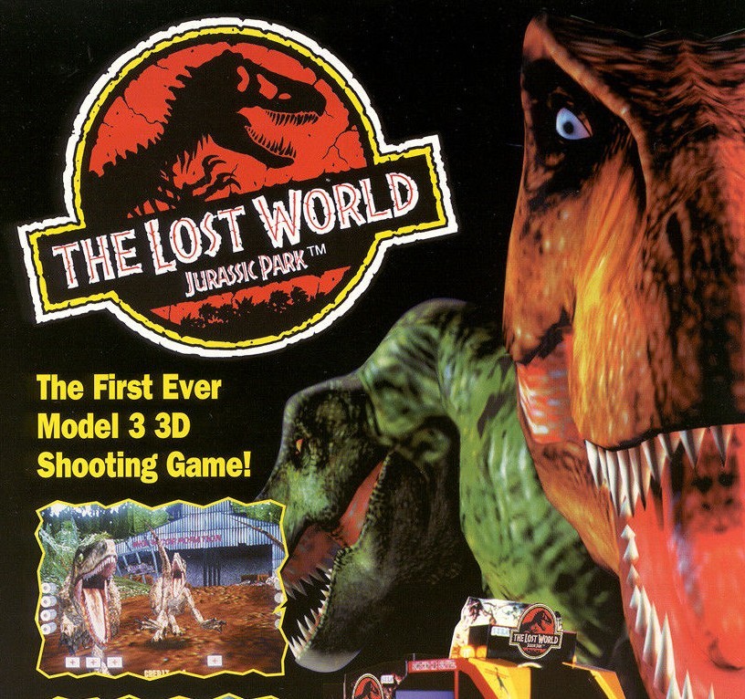 Jurassic Park The Lost World Arcade Game FLYER Original 1997 NOS