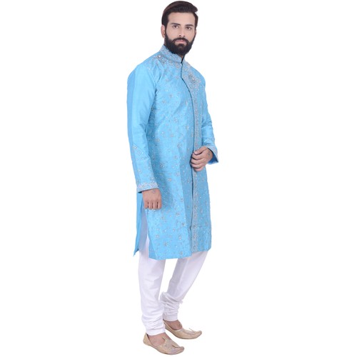 Indian Design Kurta Sherwani for Men 2pc Suit - Worldwide Postage - Picture 19 of 21