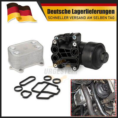 Ölfiltergehäuse Ölfilter Ölkühler Für Audi A1 A3 VW Golf VI 1.6 TDI + 2.0 TDI