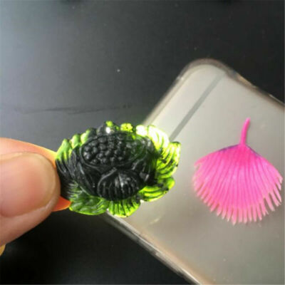 1pc Natural Black Green Jade Pendant Buddhism Dragon Phoenix Good Lucky Amulet