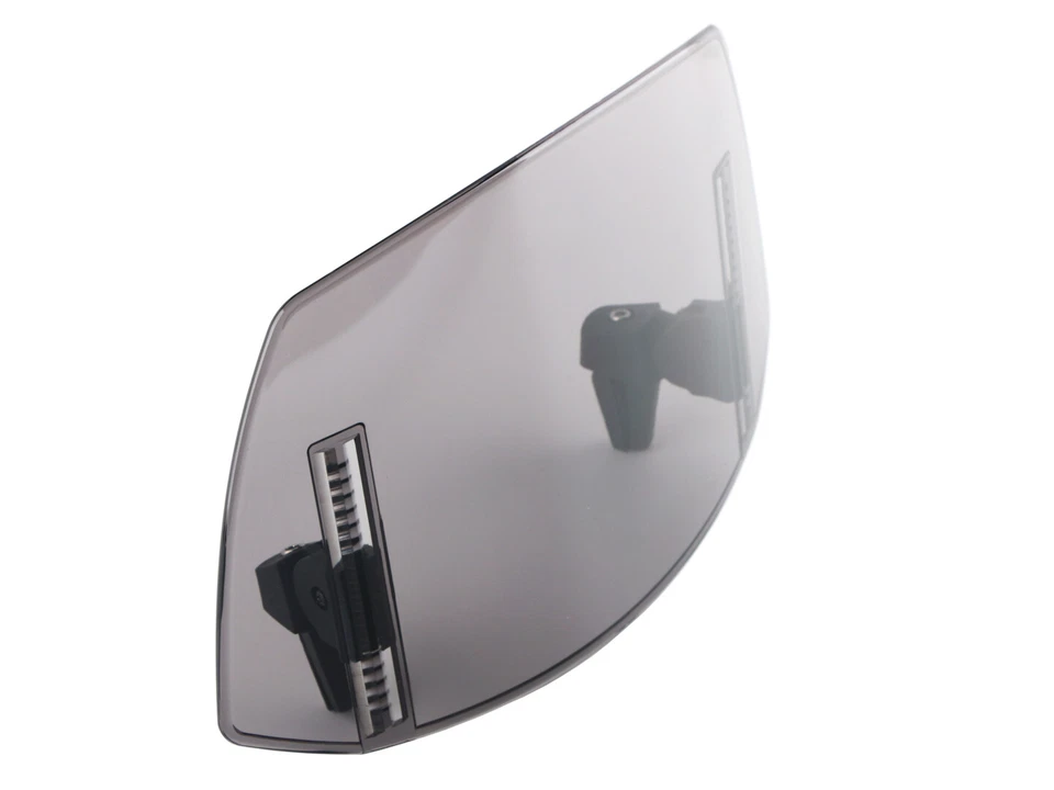 Motorcycle Clip On Windshield Smoked Wind Screen Spoiler For Honda Kawasaki BMW - Image 4 of 4