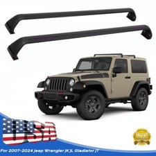 260lbs Roof Rack Cross Bars For 2007-2024 Jeep Wrangler Jk Jl Gladiator Jt Black 260lbs Roof Rack Cross Bars For 2007-2024 Jeep Wrangler Jk Jl Gladiator Jt Black