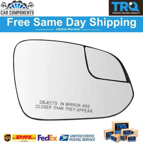TRQ New Mirror Fits Glass RH Passenger Side For 2016-2018 Toyota Rav4