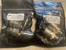 Essential Washer Quick Connect Fittings Stainless Steel 1/4" QC Sockets