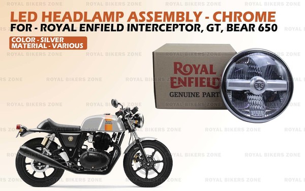 "Royal Enfield LED Scheinwerfer \"Baugruppe Chrom FüR Interceptor & Gt/BäR 650\""-image
