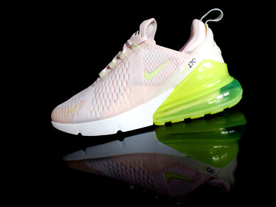 NIKE AIR MAX 270 W Damen Sneaker rosé-rosa/weiß/neon-grün Gr.40 NEU/OVP