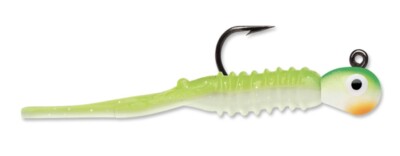 VMC Tungsten Pro Series Nymph Jig Ultra Glow 1/16 OZ Glow Green Orange