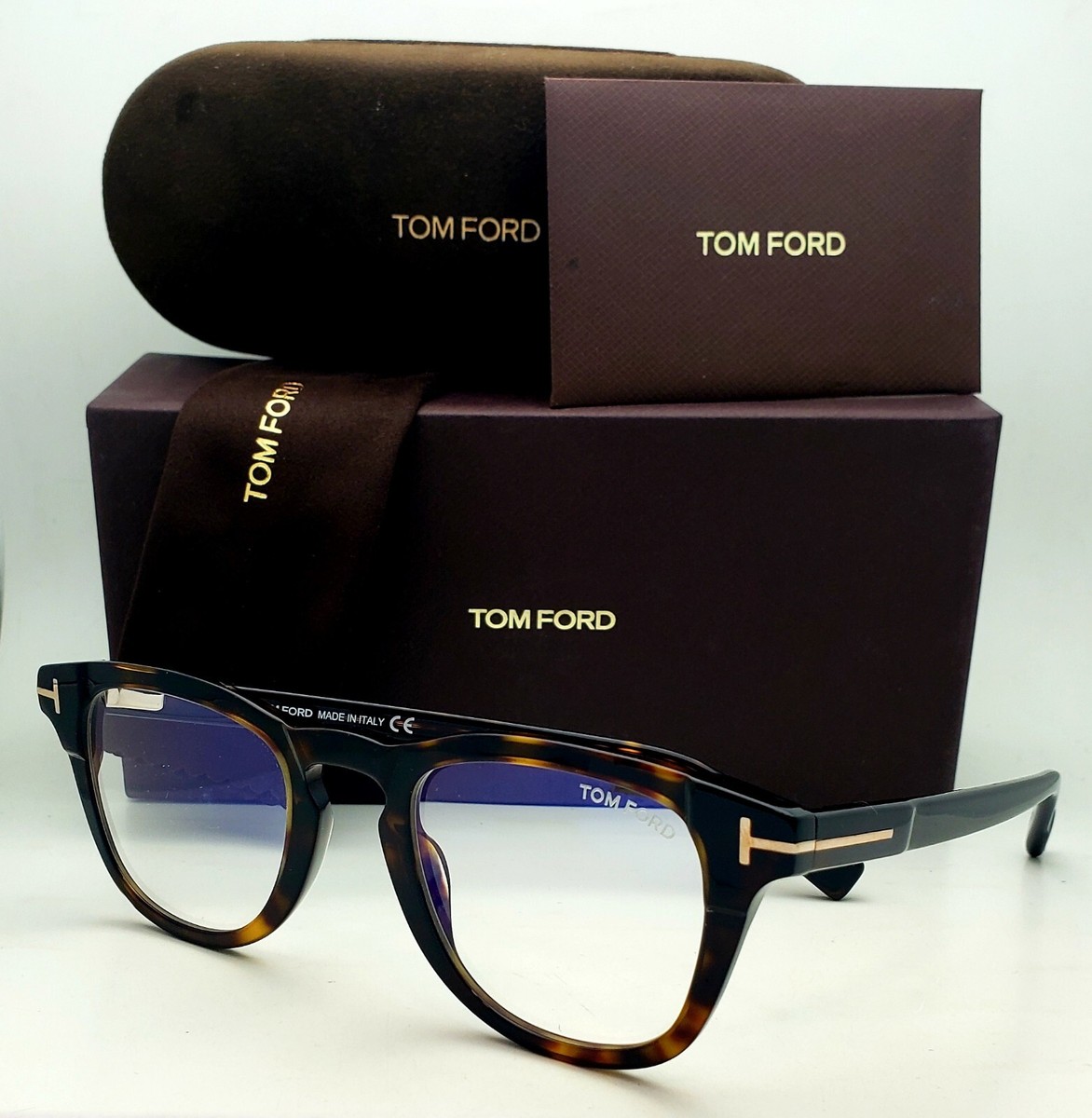 New TOM FORD Eyeglasses TF 5660-B 052 49-23 Tortoise Frames