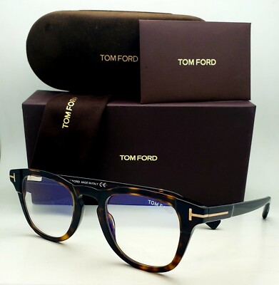 New TOM FORD Eyeglasses TF 5660-B 052 49-23 Tortoise Frames w