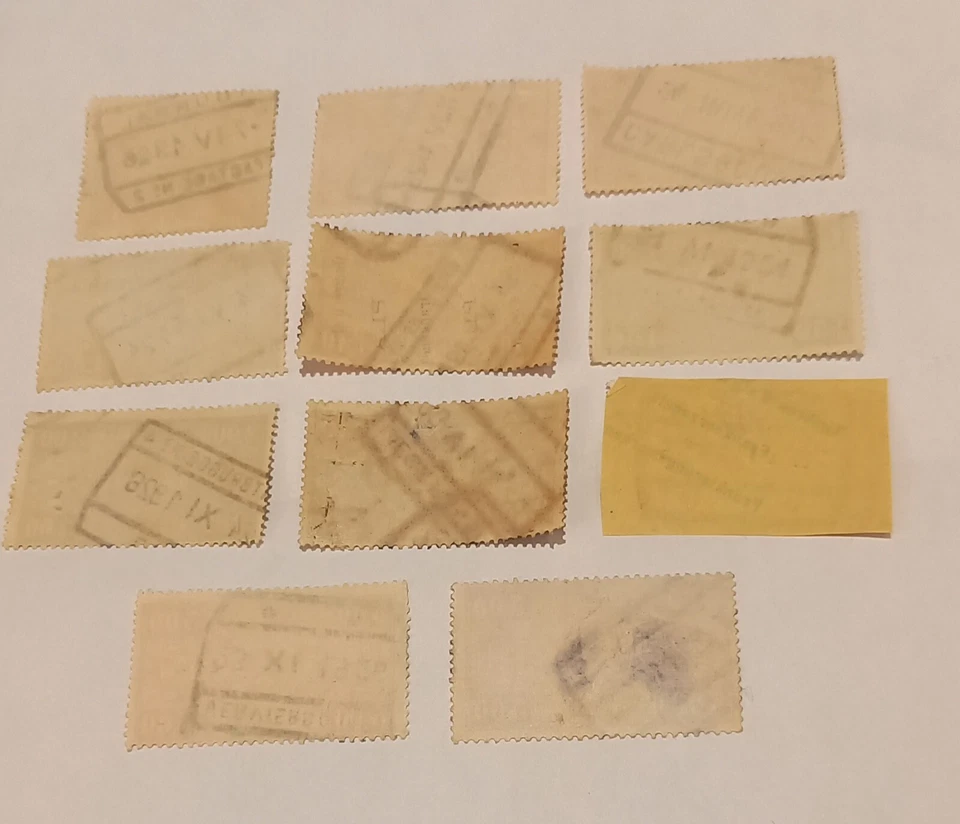 11 timbres de Belgique CHEMINS DE FER, années 1920 à 1924, Oblitérés - Photo 2/4