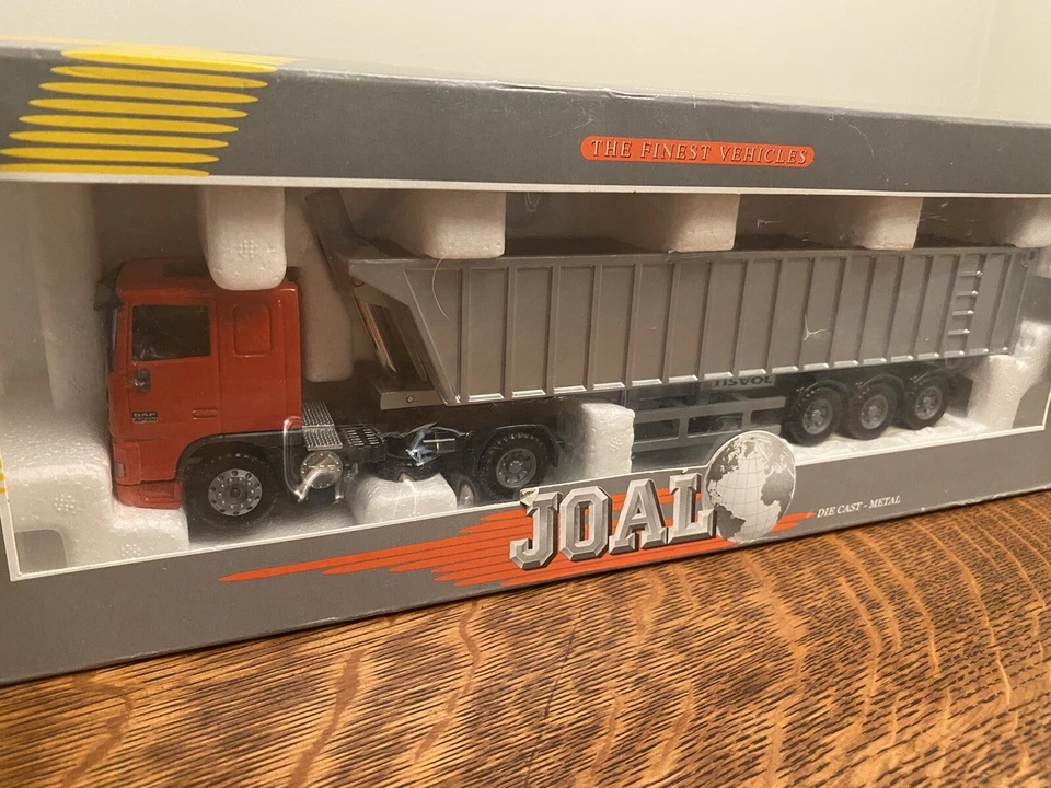 JOAL REF.351 DAF 95XF TIPPER TRAILER 1.50 SCALE NIB DCP - Image 3 of 4