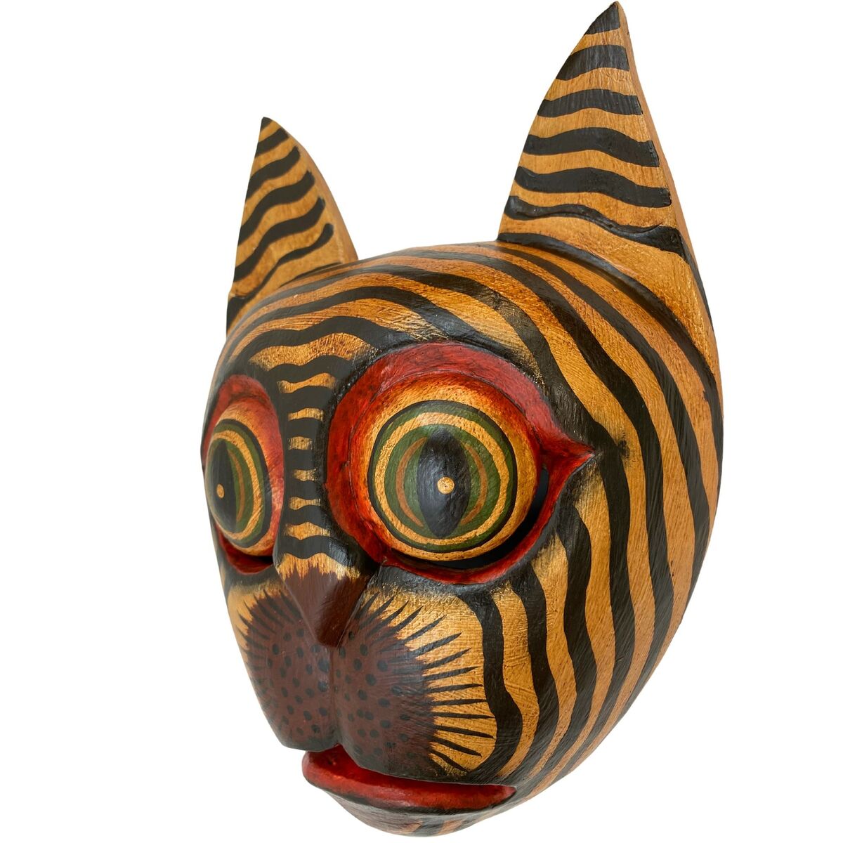 Balinese tiger Cat Feline Drama Mask Black Kitty Scaredy-cat Bali