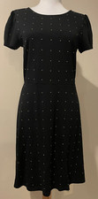 ANN TAYLOR LOFT Womens Black & Gold Dress - Sz 2
