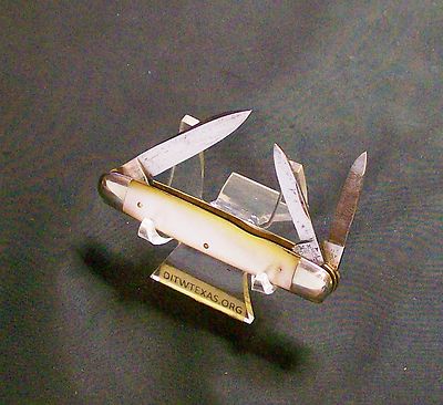 [美品]全て鑑定10狙えます。グリモワールバトル引退品 W.H. Morley Knife Clover Brand Splitback Whittler Cir-1913 to 1927