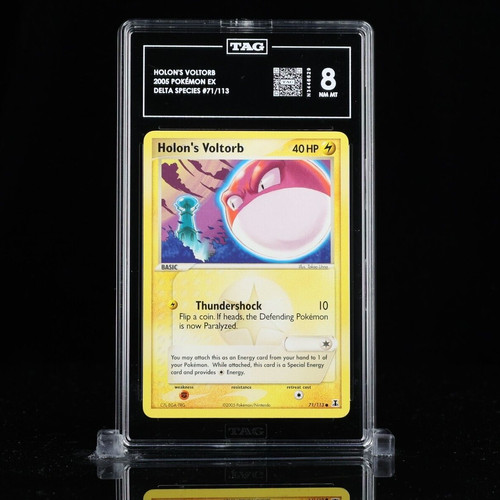 Holon's Voltorb graded TAG 8 for sale on eBay