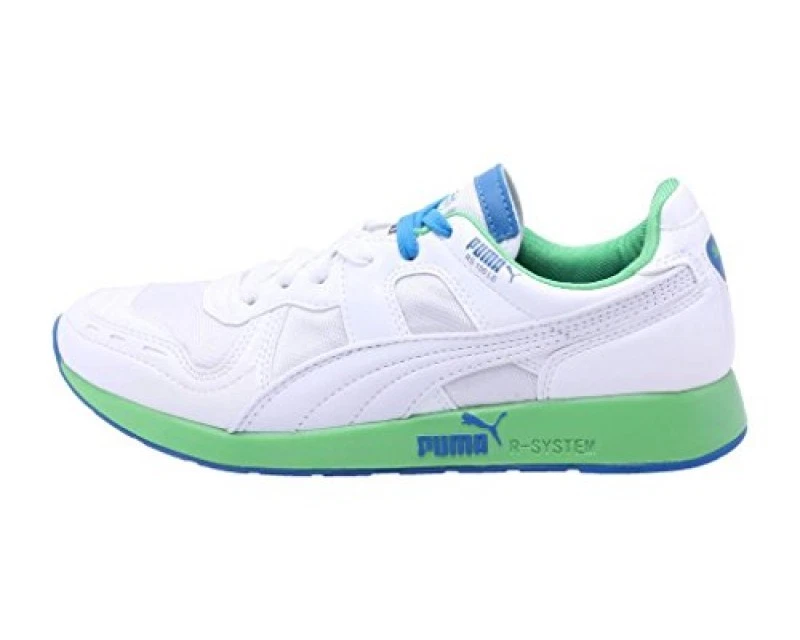 PUMA RS100 PREMIUM SNEAKERS BASSE SCARPE DA GINNASTICA SPORTIVE UOMO BIANCO VERDE TAGLIA 13 NUOVE
