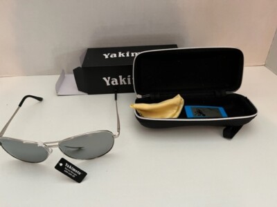 Yakimoto Aviator Sunglasses, Mirrored, with Case, New Open Box Summer