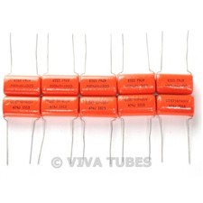 Lot of 10 New Sprague716P Orange Drop .47uF 400V 5 Poly Film Capacitors