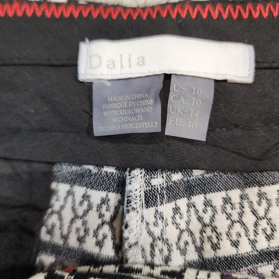 Женские тканые шорты Dalia с юго-западным узором черные размер 10 плоские спереди - Изображение 4 из 4