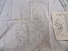 Tri Chem Ready To Paint Liquid Embroidery 2417 Sesame Street Crib Cover 48x36