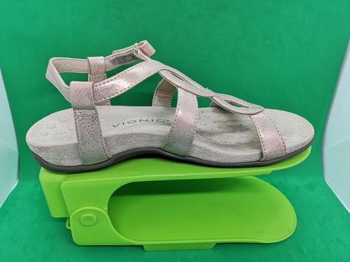 Vionic TVW5391 Comfort Adjustable Three Straps Slingback Sandals Women Sz 6 Pink - Picture 10 of 18