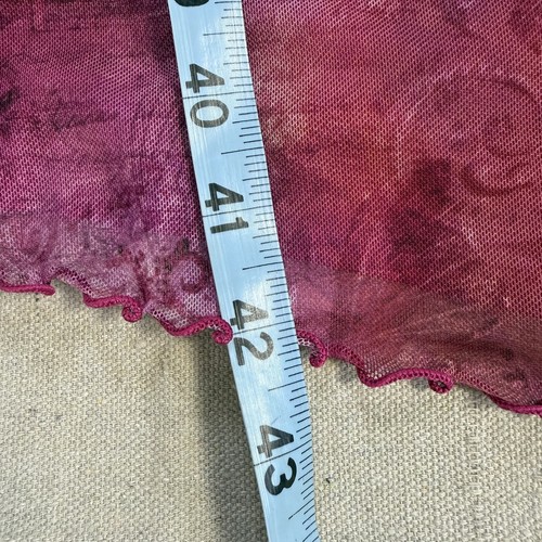 Urban Outfitters Samara Dress Women Sz M Pink Floral Mesh Strapless Stretch Midi - Picture 6 of 8