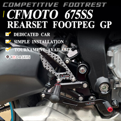 For CFMOTO 675SS Motorcycle Back Step Rearset CNC Footrest Footpeg