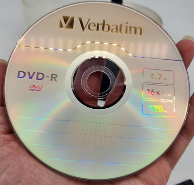 New Verbatim Open Tower of 50 DVD-R CDs ~ 4.7GB 16X Speed 120 Minutes