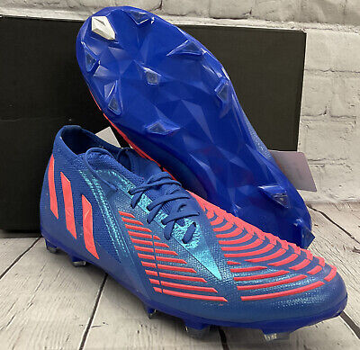 Adidas Unisex Predator Edge 1 FG Junior Size 5.5 Blue Orange Adidas Unisex Predator Edge 1 FG Junior Size 5.5 Blue Orange