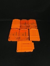 Nerf 6 Round Magazine Lot Of 7 Orange N-strike Elite