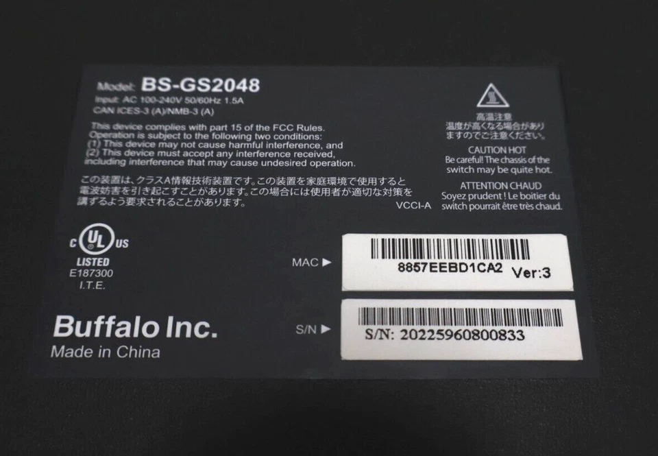 Buffalo BS-GS2048 48-Port Gigabit Smart Ethernet Business Network Switch - Image 2 of 4