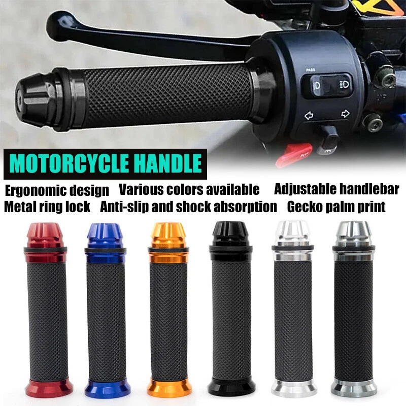 7/8" Practical Motorcycle Hand Pro Grips Dirt Bike Motocross Gel Handle Bar 2PC - Image 2 of 4