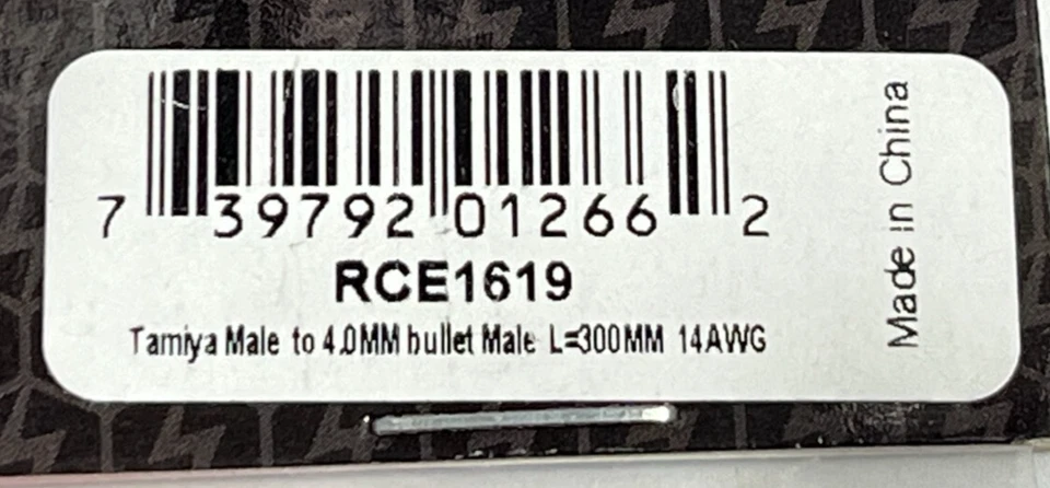 NEW IN PACKAGE RACERS EDGE RCE1619 CHARGE LEAD 4MM BULLETS TO TAMIYA PLUG - Image 2 of 3