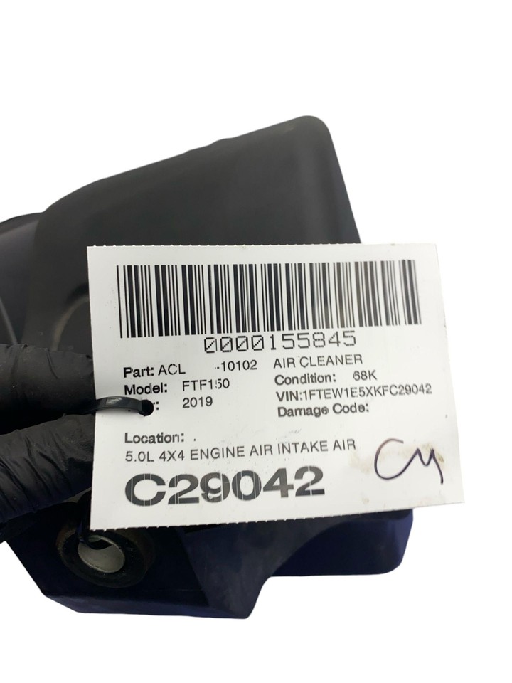 2018 2020 FORD F150 OEM 5.0L 4X4 ENGINE AIR INTAKE AIR FILTER BOX