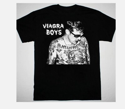 Viagra Boys Sebastian Murphy Rare Cotton Black Unisex T-Shirt
