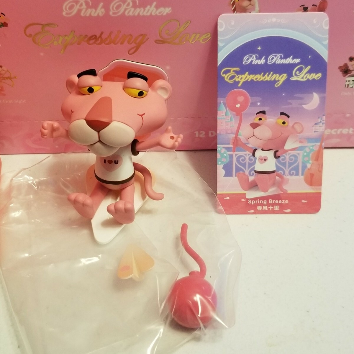 Pop Mart Pink Panther Expressing Love Series Spring Breeze Mini