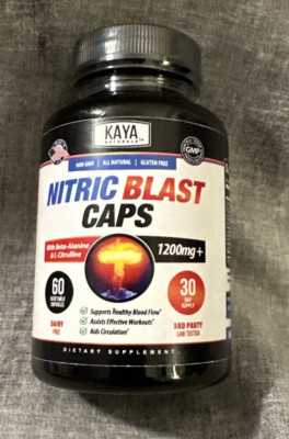 Kaya Naturals Nitric Blast Caps 60 capsules 1200mg EXP 03/2026