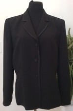 Le Suit Collections Women's Career Black 100 Polyester Blazer Suit Size 18 EUC.