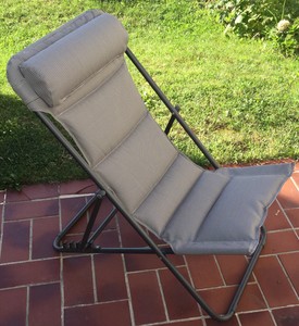 Klappbarer Bequemer Garten Strand Liegestuhl Anthrazit Sunfun Bauhaus Gebraucht Ebay