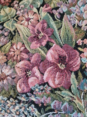 Floral Tapestry 3 Pc Pillow Covers Set Cottagecore Eclectic Granny Chic