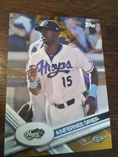 2017 Topps Pro Debut Jumbo 5x7 Anfernee Grier Hops 126 #'d 02/10 Gold